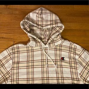 Champion crop hooded sweatshirt